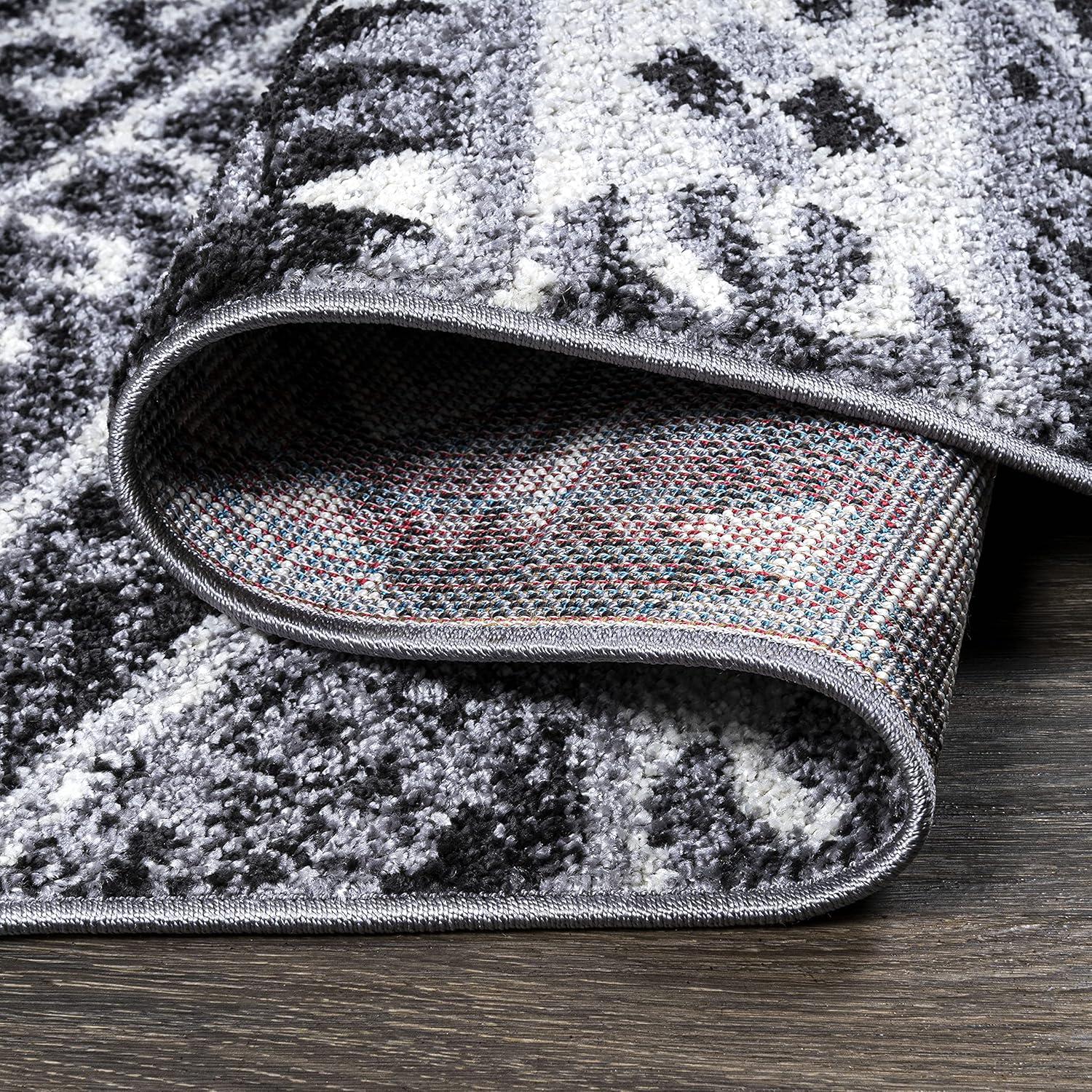 image:imageJONATHAN Y Sura Kilim Geometric GrayAnthracite Runner Rug 2x8 Modern Bohemian Vintage EasyCleaning for Living Room Bedroom Kitchen Pet Friendly NonShedding MOH500A282 x 8 Runner