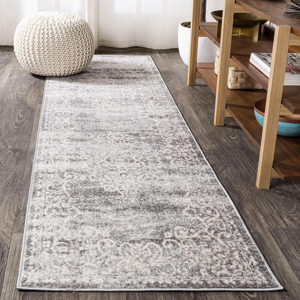 image:imageJONATHAN Y Minori Filigree Medallion Dark GrayCream Indoor Area Rug 3x5 Vintage Bohemian EasyCleaning for Living Room Bedroom Kitchen Pet Friendly NonShedding MDP206A3Light GrayCream
