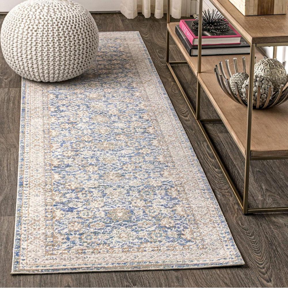 image:imageJONATHAN Y Stirling Argyle Light BlueIvory Indoor Area Rug 3x5 English Country Traditional EasyCleaning for Living Room Bedroom Kitchen Pet Friendly NonShedding SBC301C3Indigo Blue