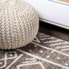 JONATHAN Y Amanar Tribal Geometric Brown/Ivory Runner Rug, 2×8, Bohemian, Vintage, Easy-Cleaning for Living Room, Bedroom, Kitchen, Pet Friendly, Non-Shedding (MOH503A-28)(2′ x 10′ (Runner))