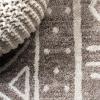 JONATHAN Y Amanar Tribal Geometric Brown/Ivory Runner Rug, 2×8, Bohemian, Vintage, Easy-Cleaning for Living Room, Bedroom, Kitchen, Pet Friendly, Non-Shedding (MOH503A-28)(2′ x 8′ (Runner))