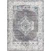 JONATHAN Y Ankara Vintage Medallion Gray/Ivory Indoor Area Rug, 3×5, Transitional, Southwestern, Easy-Cleaning for Living Room, Bedroom, Kitchen, Pet Friendly, Non-Shedding (CAV105A-3)(7’9″ x 10′ (Rectangular))