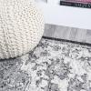 JONATHAN Y Boho Medallion Dark Blue/Gray Indoor Area Rug, 3×5, Vintage, Anaise Ornate, Easy-Cleaning for Living Room, Bedroom, Kitchen, Pet Friendly, Non-Shedding (BMF112C-3)(Gray/Black/Cream)