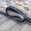 JONATHAN Y Boho Medallion Dark Blue/Gray Indoor Area Rug, 3×5, Vintage, Anaise Ornate, Easy-Cleaning for Living Room, Bedroom, Kitchen, Pet Friendly, Non-Shedding (BMF112C-3)(Orange/Fushia/Blue/Cream)