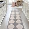 JONATHAN Y Circle Dot High-Low White/Cream Indoor Area Rug 5X8 ft, Adrian Modern Geometric for Living Room, Bedroom, Kitchen, Office, Easy-Cleaning, High Traffic, Pet-Friendly, Non-Shedding SND105B-5(Light Gray/Cream)