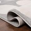 JONATHAN Y Circle Dot High-Low White/Cream Indoor Area Rug 5X8 ft, Adrian Modern Geometric for Living Room, Bedroom, Kitchen, Office, Easy-Cleaning, High Traffic, Pet-Friendly, Non-Shedding SND105B-5(Light Gray/Cream)