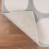 JONATHAN Y Circle Dot High-Low White/Cream Indoor Area Rug 5X8 ft, Adrian Modern Geometric for Living Room, Bedroom, Kitchen, Office, Easy-Cleaning, High Traffic, Pet-Friendly, Non-Shedding SND105B-5(Light Gray/Cream)