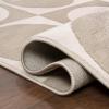 JONATHAN Y Circles in Squares High-Low Runner Rug 2X8 White/Cream, Helena Modern Geometric for Living Room, Bedroom, Kitchen, Easy-Cleaning, High Traffic, Pet-Friendly, Non-Shedding SND104B-28(Beige/Cream)