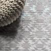 JONATHAN Y Faded Trellis Gray/Turquoise Indoor Area Rug 3X5 ft, Ancient for Living Room, Bedroom, Kitchen, Office, Easy-Cleaning, High Traffic, Pet-Friendly, Non-Shedding SOR206A-3(2′ x 10′ (Runner))
