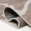 JONATHAN Y Flamingos Two-Tone Indoor Outdoor Runner Rug 2X8 Beige/White, Liana Casual Coastal for Backyard, Patio, Porch, Easy-Cleaning, High Traffic, Pet-Friendly, Non-Shedding (TSN401A-28)(Beige/White)