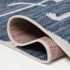 JONATHAN Y Flamingos Two-Tone Indoor Outdoor Runner Rug 2X8 Beige/White, Liana Casual Coastal for Backyard, Patio, Porch, Easy-Cleaning, High Traffic, Pet-Friendly, Non-Shedding (TSN401A-28)(Navy/White)