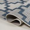 JONATHAN Y Geometric Tile Pattern Indoor Outdoor Runner Rug 2X8 Salmon/Cream, Cyrus Modern for Backyard, Patio, Porch, Easy-Cleaning, High Traffic, Pet-Friendly, Non-Shedding (TSN200A-28)(Navy/Cream)