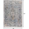JONATHAN Y Izmir Medallion Gray/Mustard/Turquoise Indoor Area Rug, 3×5, Vintage, Glam, Easy-Cleaning for Living Room, Bedroom, Kitchen, Pet Friendly, Non-Shedding (RES101A-3)(7’9″ x 10′ (Rectangular))