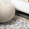 JONATHAN Y Lorena Ornate Boho Medallion Light Gray/Dark Blue/Orange Indoor Area Rug, 3×5, Bohemian, Vintage, Easy-Cleaning for Living Room, Bedroom, Kitchen, Pet Friendly, Non-Shedding (MDP211A-3)(2’3″ x 8′ (Runner))