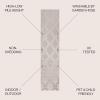 JONATHAN Y Ogee Trellis Tone-on-Tone Indoor Outdoor Runner Rug 2X8 Beige/Gray, Duwun High-Low Pile for Backyard, Patio, Porch, Easy-Cleaning, High Traffic, Pet-Friendly, Non-Shedding SBH108A-28(2′ x 10′ (Runner))