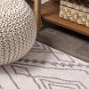 JONATHAN Y Rih Moroccan Style Diamond Ivory/Gray Indoor Area Rug, 8×10, Bohemian, Casual, Easy-Cleaning for Living Room, Bedroom, Kitchen, Pet Friendly, Non-Shedding (MOH306A-8)(Ivory/Gray)