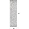JONATHAN Y Rih Moroccan Style Diamond Ivory/Gray Indoor Area Rug, 8×10, Bohemian, Casual, Easy-Cleaning for Living Room, Bedroom, Kitchen, Pet Friendly, Non-Shedding (MOH306A-8)(Ivory/Gray)