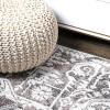 JONATHAN Y Scala Grand Medallion Ornate Brown/Ivory Indoor Area Rug, 3×5, Bohemian, Vintage, Easy-Cleaning for Living Room, Bedroom, Kitchen, Pet Friendly, Non-Shedding (MDP500A-3)(2′ x 10′ (Runner))