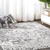 JONATHAN Y Scala Grand Medallion Ornate Brown/Ivory Indoor Area Rug, 3×5, Bohemian, Vintage, Easy-Cleaning for Living Room, Bedroom, Kitchen, Pet Friendly, Non-Shedding (MDP500A-3)(3′ x 5′ (Rectangular))