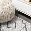 JONATHAN Y Tribal Diamond Trellis Indoor Outdoor Runner Rug 2X8 Beige/Brown, Carwa for Backyard, Patio, Porch, Easy-Cleaning, High Traffic, Pet-Friendly, Non-Shedding (SMB128A-28)(Ivory/Black)