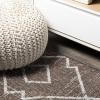 JONATHAN Y Tribal Diamond Trellis Indoor Outdoor Runner Rug 2X8 Beige/Brown, Carwa for Backyard, Patio, Porch, Easy-Cleaning, High Traffic, Pet-Friendly, Non-Shedding (SMB128A-28)(Brown/Beige)