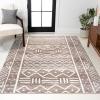 JONATHAN Y Amanar Tribal Geometric Brown/Ivory Runner Rug, 2×8, Bohemian, Vintage, Easy-Cleaning for Living Room, Bedroom, Kitchen, Pet Friendly, Non-Shedding (MOH503A-28)(3′ x 5′ (Rectangular))