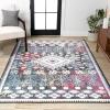 JONATHAN Y Dhiya Distressed Kilim Multi Runner Rug, 2×8, Bohemian, Vintage, Easy-Cleaning for Living Room, Bedroom, Kitchen, Pet Friendly, Non-Shedding (MDP502A-28)(4′ x 6′ (Rectangular))