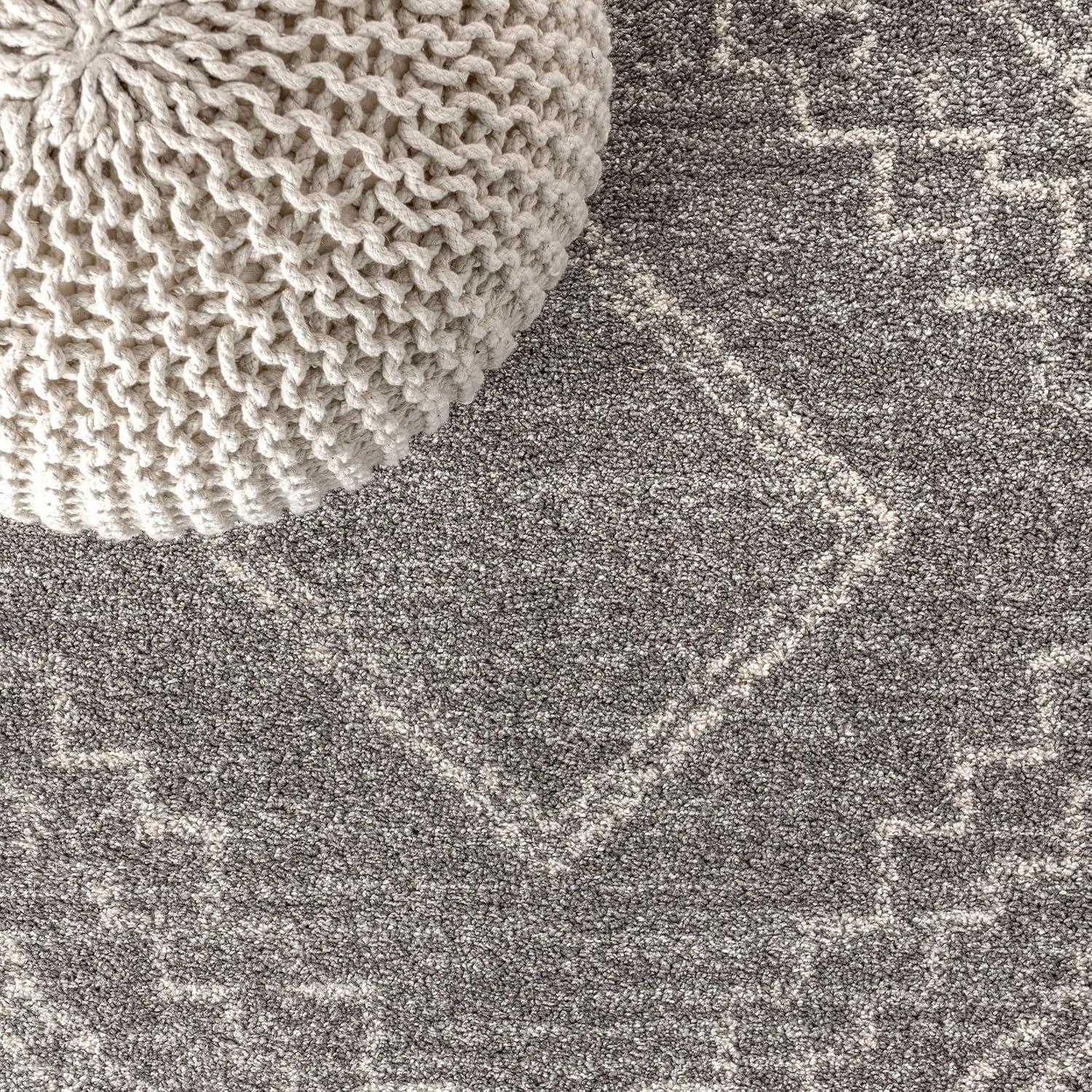 image:imageJONATHAN Y Amir Moroccan Beni Souk GrayCream 4x4 Square Indoor Area Rug Bohemian Scandinavian EasyCleaning for Living Room Bedroom Kitchen Pet Friendly NonShedding MOH200C4SQGrayCream
