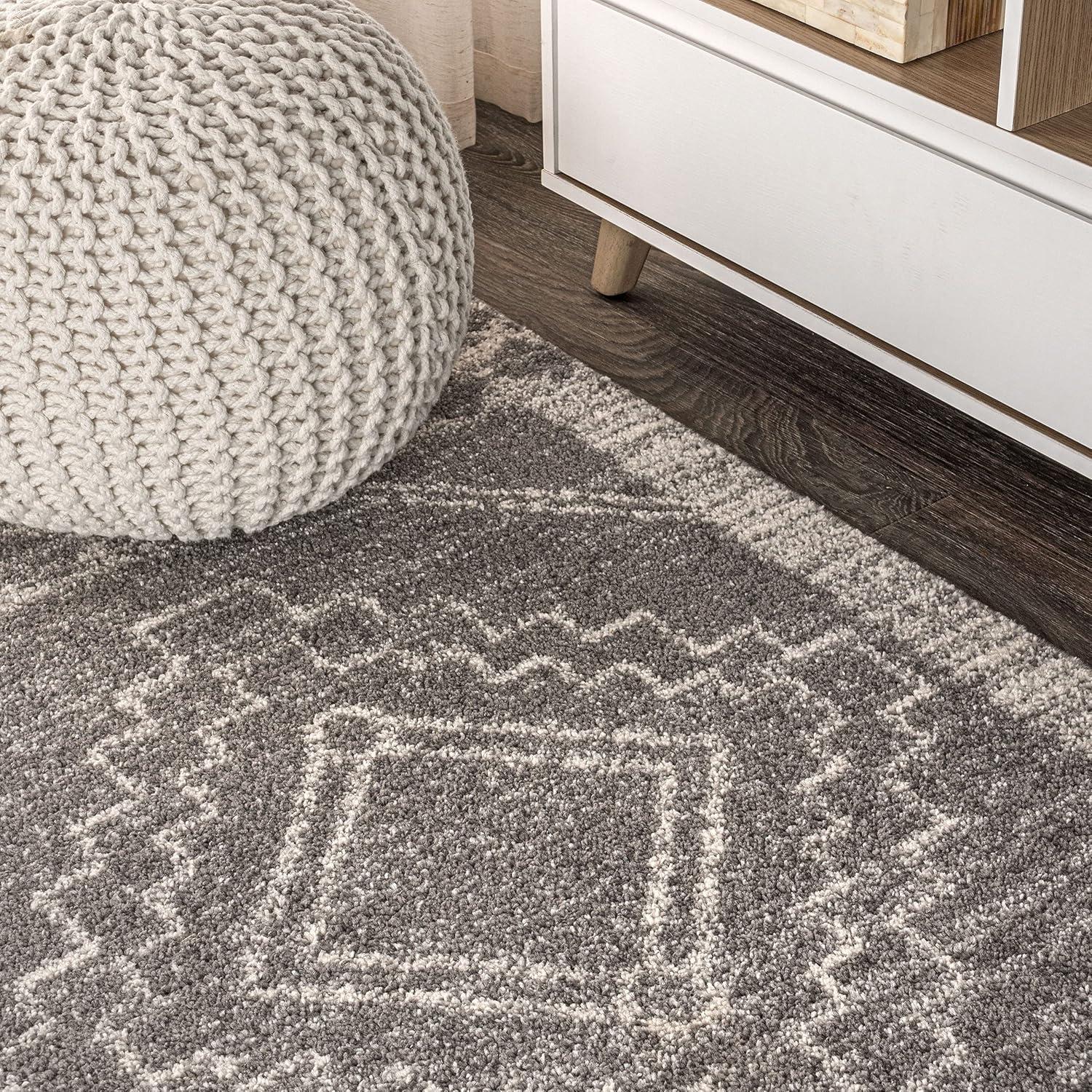 image:imageJONATHAN Y Amir Moroccan Beni Souk GrayCream 4x4 Square Indoor Area Rug Bohemian Scandinavian EasyCleaning for Living Room Bedroom Kitchen Pet Friendly NonShedding MOH200C4SQGrayCream