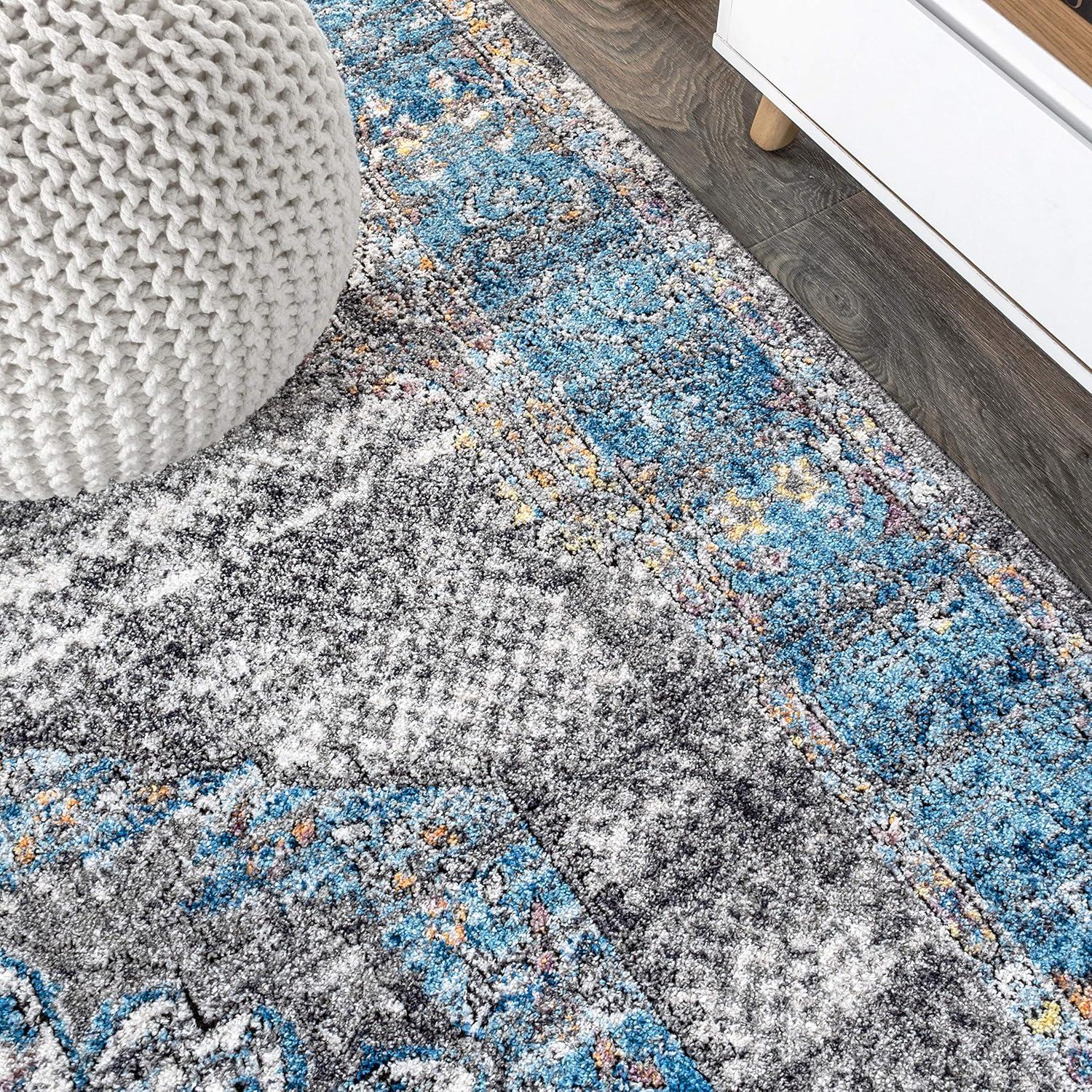 image:imageJONATHAN Y Anatolia Medallion Peacock BlueGray Indoor Area Rug 5x8 Vintage Glam EasyCleaning for Living Room Bedroom Kitchen Pet Friendly NonShedding RES109A54 x 6 Rectangular
