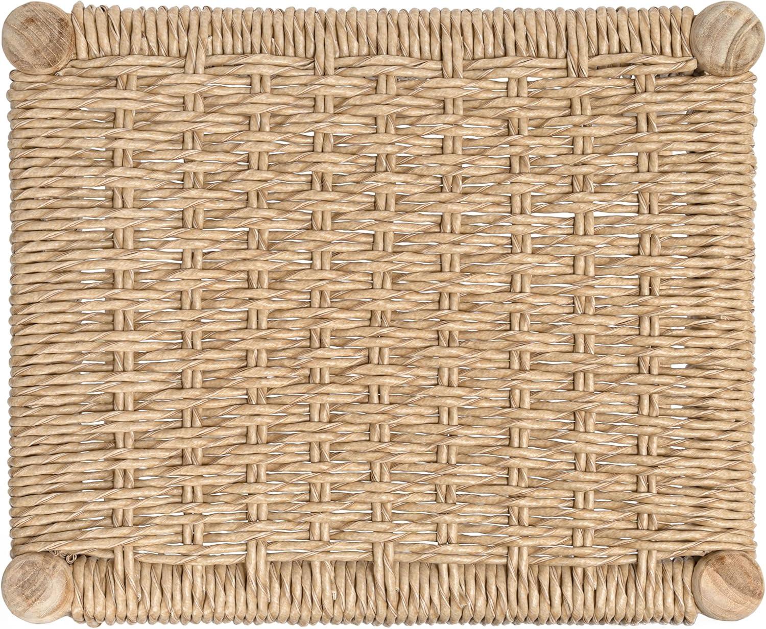 image:imageJONATHAN Y Armati 295 Coastal Casual Handcrafted Outdoor Bar Stool Teak Wood Frame Synthetic Woven Seat for Patio Deck Pool Garden Furniture Light BrownNatural Bleach Wood BSL3001ALight BrownNatural