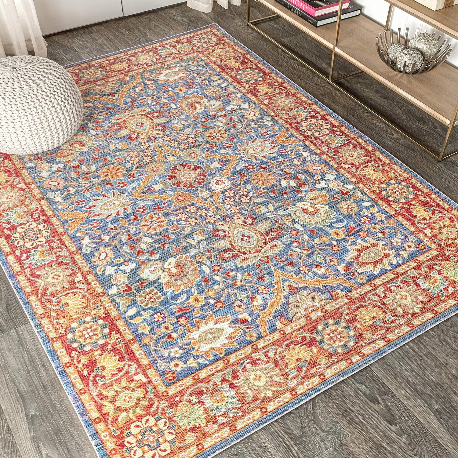 image:imageJONATHAN Y Irving PlumTerracotta Indoor Area Rug 5x8 Transitional Traditional EasyCleaning for Living Room Bedroom Kitchen Pet Friendly NonShedding MDP302A553 x 77 Rectangular