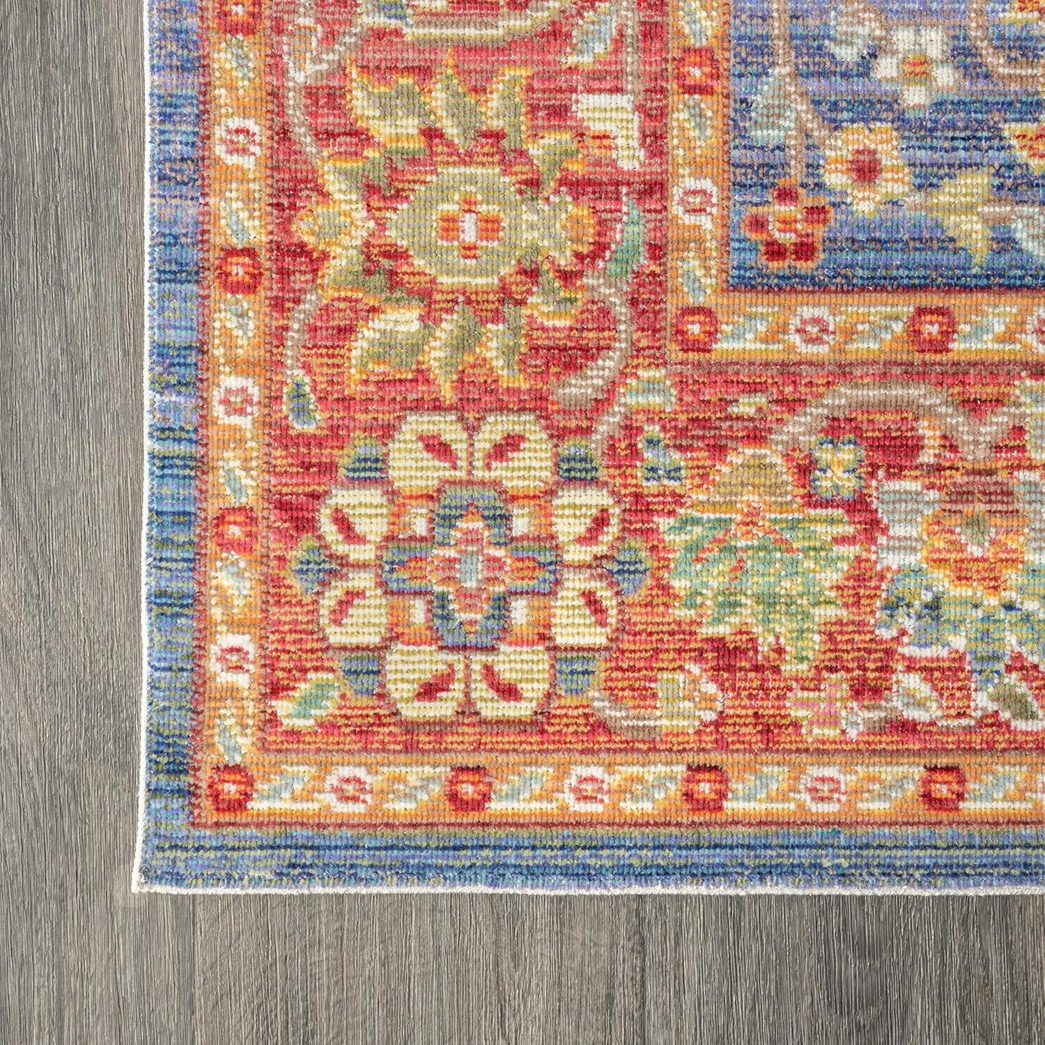 image:imageJONATHAN Y Irving PlumTerracotta Indoor Area Rug 5x8 Transitional Traditional EasyCleaning for Living Room Bedroom Kitchen Pet Friendly NonShedding MDP302A553 x 77 Rectangular