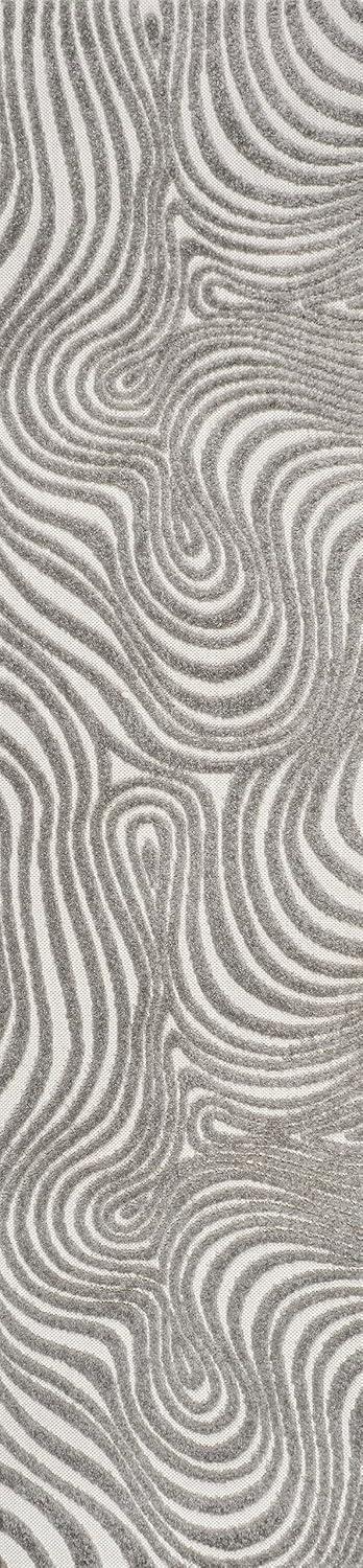 image:imageJONATHAN Y Maribo HighLow Abstract Striped BeigeCream 5x8 IndoorOutdoor Area Rug for Patio Backyard Living Room Bedroom Office HoseWashable SCN103D5GrayIvory