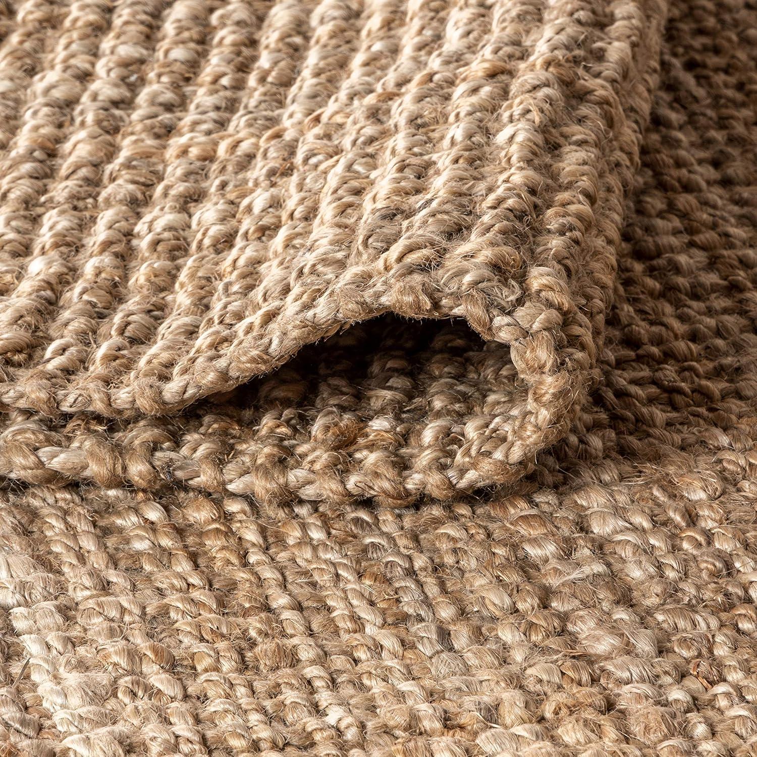 image:imageJONATHAN Y Pata Hand Woven Chunky Jute Brown Indoor Area Rug 5x8 Bohemian Rustic Cottage EasyCleaning for Living Room Bedroom Kitchen NonShedding NRF102G5Natural