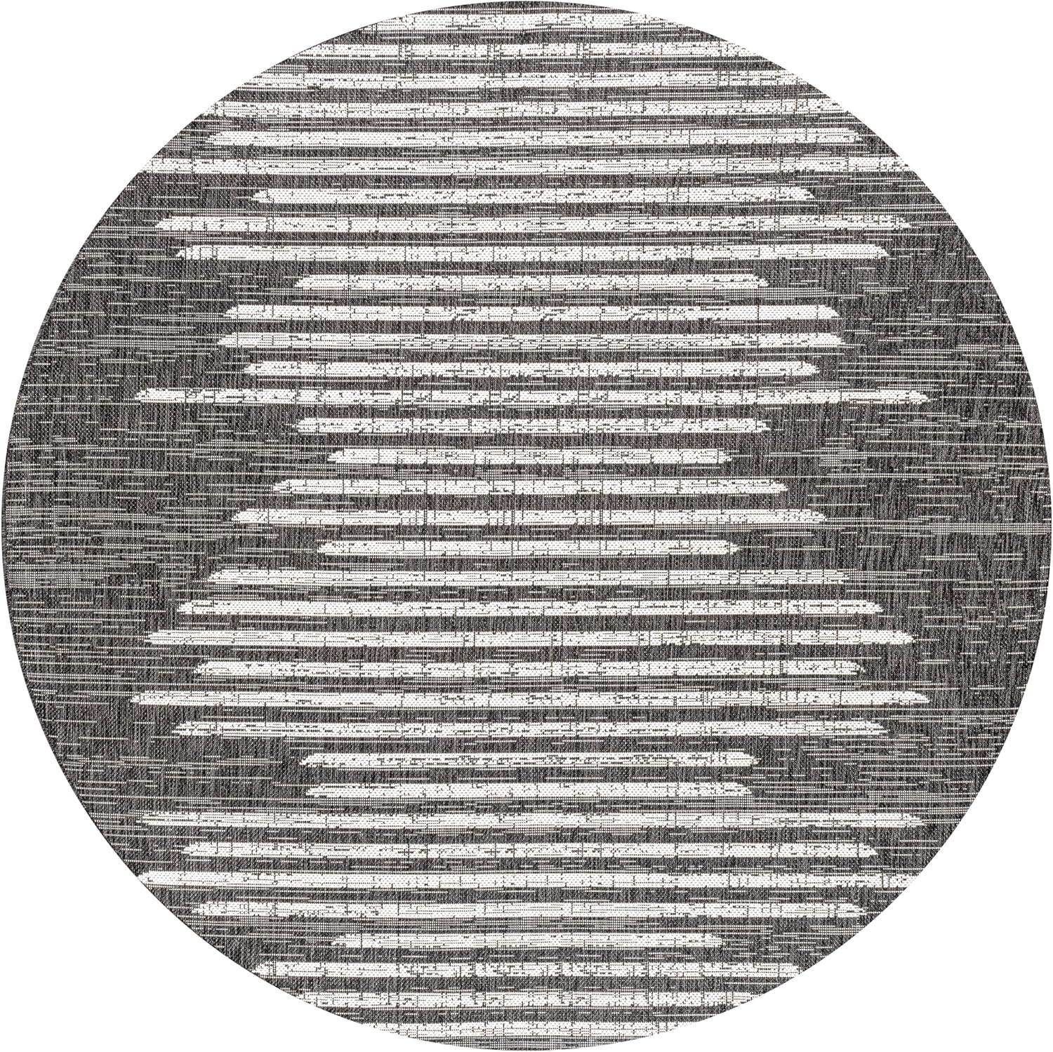 image:imageJONATHAN Y Stripe Geometric Indoor Outdoor Runner Rug 2X10 BeigeBrown Zolak Berber for Backyard Patio Porch EasyCleaning High Traffic PetFriendly NonShedding SMB124A210BlackIvory