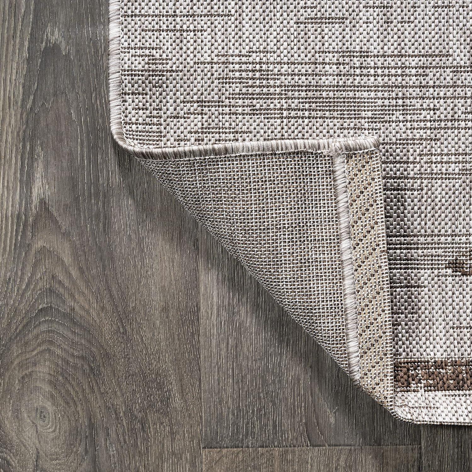 image:imageJONATHAN Y Stripe Geometric Indoor Outdoor Runner Rug 2X10 BeigeBrown Zolak Berber for Backyard Patio Porch EasyCleaning High Traffic PetFriendly NonShedding SMB124A210BeigeBrown