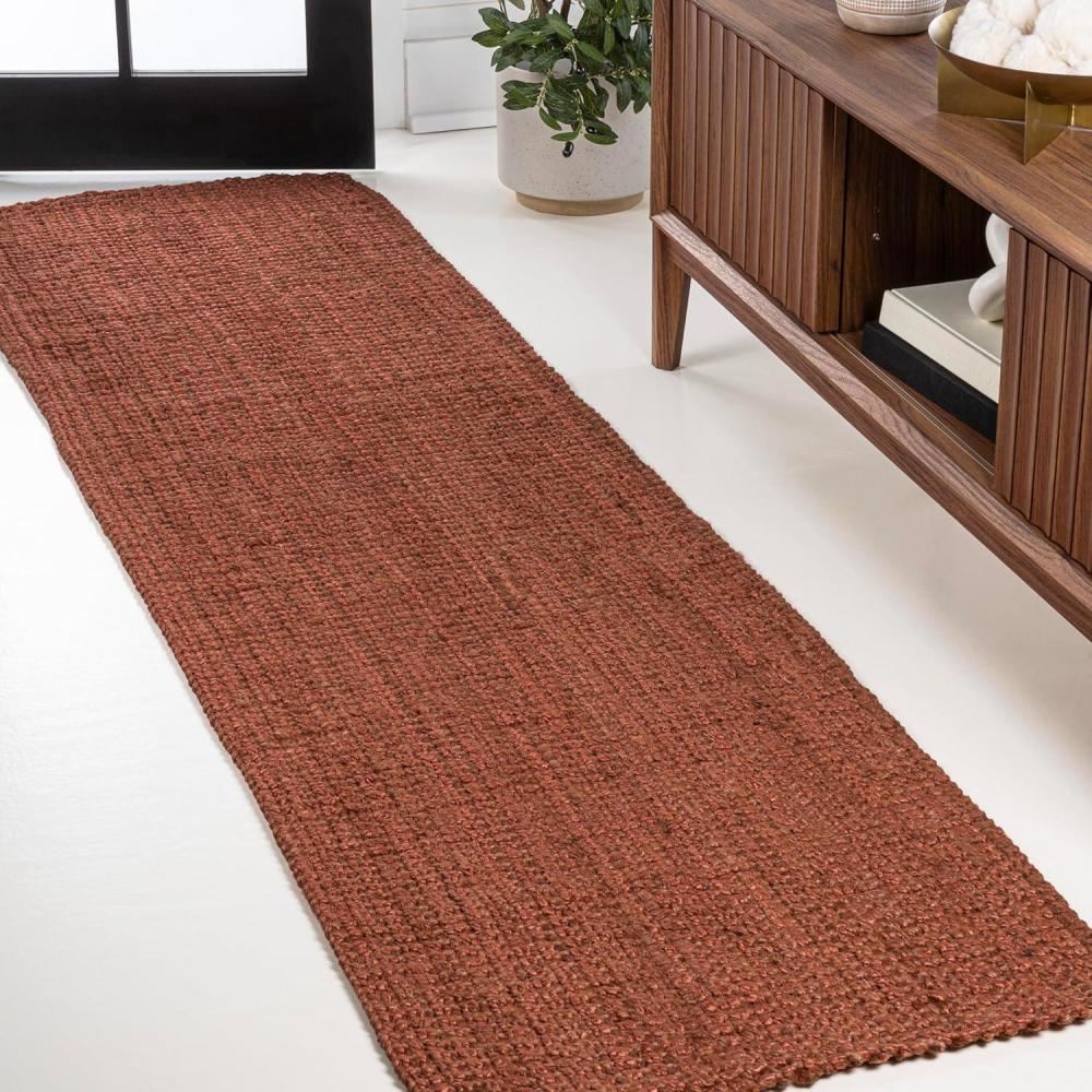image:imageJONATHAN Y Pata Hand Woven Chunky Jute Brown Indoor Area Rug 5x8 Bohemian Rustic Cottage EasyCleaning for Living Room Bedroom Kitchen NonShedding NRF102G5Terracotta