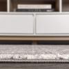 JONATHAN Y Amir Moroccan Beni Souk Gray/Cream 4×4 Square Indoor Area Rug, Bohemian, Scandinavian, Easy-Cleaning for Living Room, Bedroom, Kitchen, Pet Friendly, Non-Shedding (MOH200C-4SQ)(Gray/Cream)