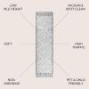 JONATHAN Y Amir Moroccan Beni Souk Gray/Cream 4×4 Square Indoor Area Rug, Bohemian, Scandinavian, Easy-Cleaning for Living Room, Bedroom, Kitchen, Pet Friendly, Non-Shedding (MOH200C-4SQ)(Cream/Gray)