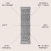 JONATHAN Y Amir Moroccan Beni Souk Gray/Cream 4×4 Square Indoor Area Rug, Bohemian, Scandinavian, Easy-Cleaning for Living Room, Bedroom, Kitchen, Pet Friendly, Non-Shedding (MOH200C-4SQ)(Gray/Cream)