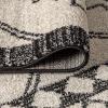 JONATHAN Y Amir Moroccan Beni Souk Gray/Cream 4×4 Square Indoor Area Rug, Bohemian, Scandinavian, Easy-Cleaning for Living Room, Bedroom, Kitchen, Pet Friendly, Non-Shedding (MOH200C-4SQ)(Cream/Black)