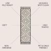 JONATHAN Y Amir Moroccan Beni Souk Gray/Cream 4×4 Square Indoor Area Rug, Bohemian, Scandinavian, Easy-Cleaning for Living Room, Bedroom, Kitchen, Pet Friendly, Non-Shedding (MOH200C-4SQ)(Cream/Black)