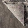 JONATHAN Y Amir Moroccan Beni Souk Gray/Cream 4×4 Square Indoor Area Rug, Bohemian, Scandinavian, Easy-Cleaning for Living Room, Bedroom, Kitchen, Pet Friendly, Non-Shedding (MOH200C-4SQ)(Gray/Cream)