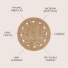 JONATHAN Y Cassia Jute Boho Circle Natural 3′ Round Indoor Area Rug, Natural-Fibers, Geometric, Easy-Cleaning for Living Room, Bedroom, Kitchen, Pet Friendly, Non-Shedding (RNF100A-3R)(7′ (Round))