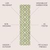 JONATHAN Y Diamond Tribal Indoor Outdoor Area Rug 8X10 Blue/Gray, Sintra for Backyard, Patio, Porch, Easy-Cleaning, High Traffic, Pet-Friendly, Non-Shedding (SMB116A-8)(Green/Cream)