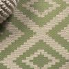 JONATHAN Y Diamond Tribal Indoor Outdoor Area Rug 8X10 Blue/Gray, Sintra for Backyard, Patio, Porch, Easy-Cleaning, High Traffic, Pet-Friendly, Non-Shedding (SMB116A-8)(Green/Cream)