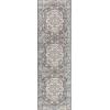JONATHAN Y Kesan Medallion Charcoal Gray/Ivory Runner Rug, 2×8, Vintage, Glam, Easy-Cleaning for Living Room, Bedroom, Kitchen, Pet Friendly, Non-Shedding (RES106B-28)(Grey)