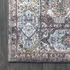 JONATHAN Y Kesan Medallion Charcoal Gray/Ivory Runner Rug, 2×8, Vintage, Glam, Easy-Cleaning for Living Room, Bedroom, Kitchen, Pet Friendly, Non-Shedding (RES106B-28)(Grey)
