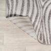 JONATHAN Y Maribo High-Low Abstract Striped Beige/Cream 5×8 Indoor/Outdoor Area Rug for Patio, Backyard, Living Room, Bedroom, Office, Hose-Washable (SCN103D-5)(Gray/Ivory)